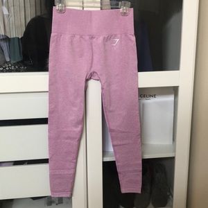Pink gymshark viral seamless leggings size M